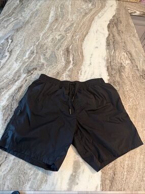 Fendi Black Logo Swim Shorts